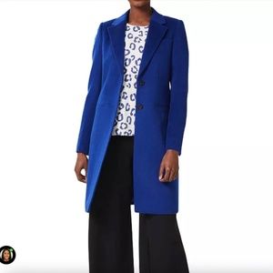 Hobbs London Tilda Coat Cobalt Blue US 4